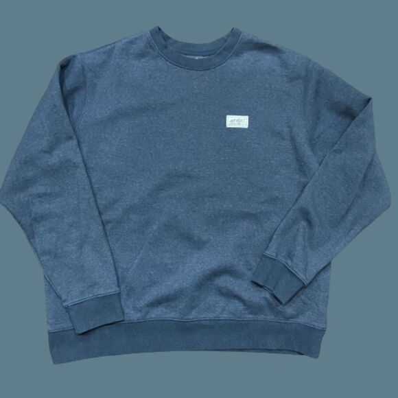 Eddie Bauer Classic Fit Crewneck Sweatshirt Navy Blue Big & Tall Men's Size 2XL - Picture 1 of 9